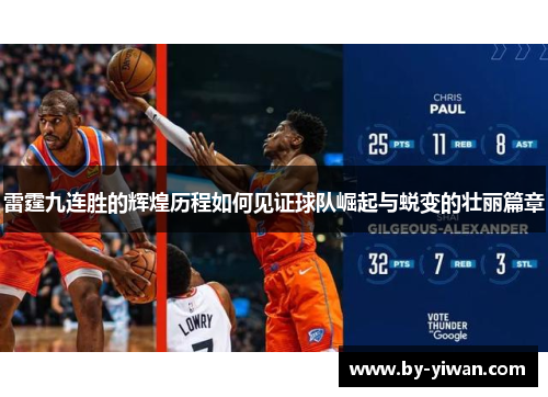 雷霆九连胜的辉煌历程如何见证球队崛起与蜕变的壮丽篇章